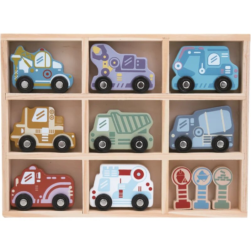 2Kids Toys Wooden Car Set játékkészlet 2y+ 12 db