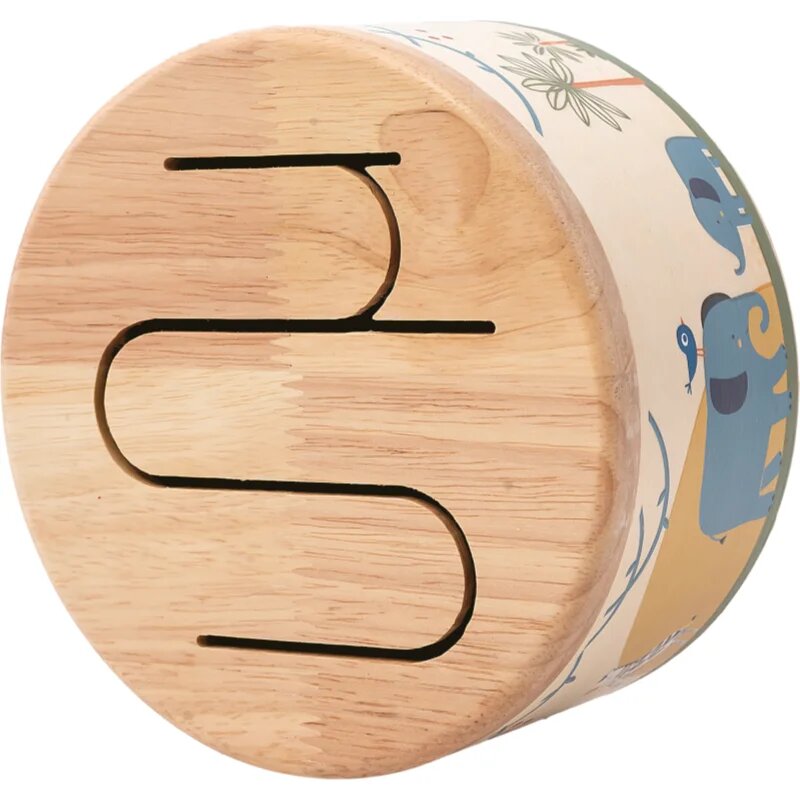 2Kids Toys Wooden Drum Safari zenélő játék 18m+ 1 db