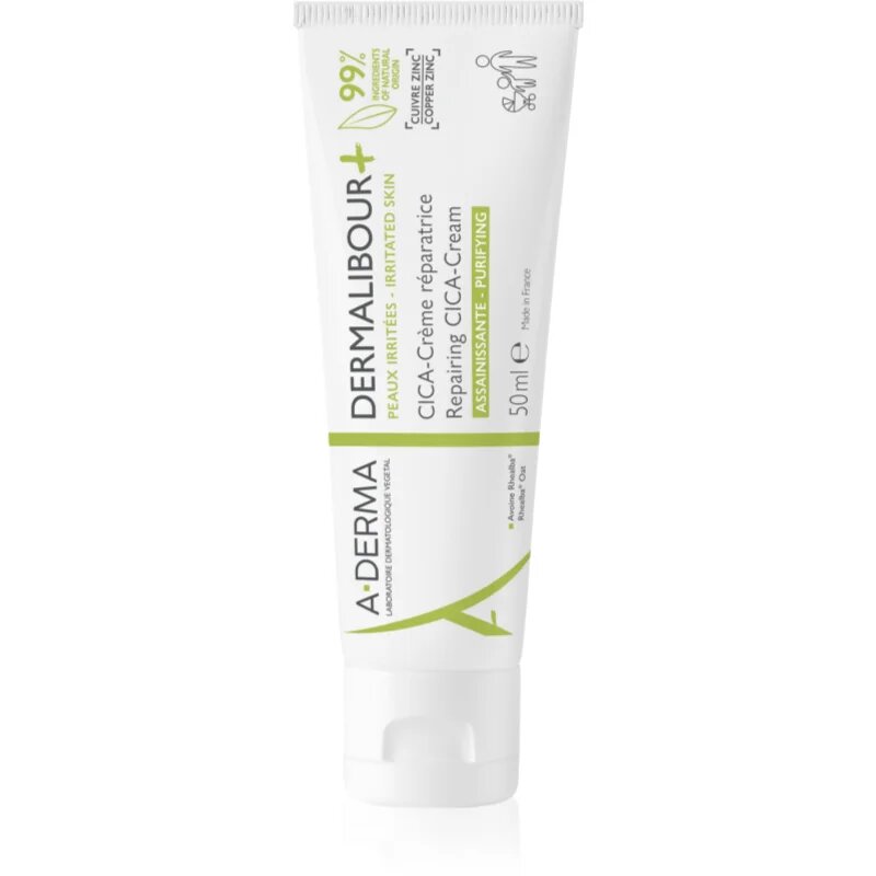 A-Derma Dermalibour+ regeneráló krém az irritált bőrre 50 ml