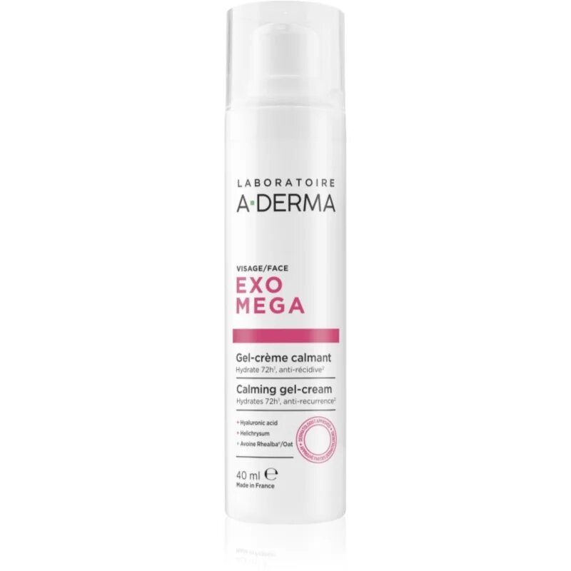 A-Derma Exomega Calming Gel-Cream hidratáló és nyugtató géles krém 40 ml