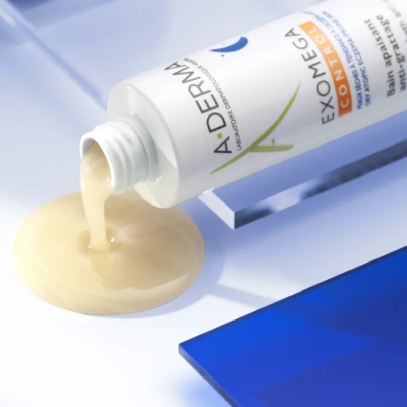 A-Derma Exomega Control Soothing Bath Anti-Scratch nyugtató fürdő irritáció és viszketés ellen 200 ml