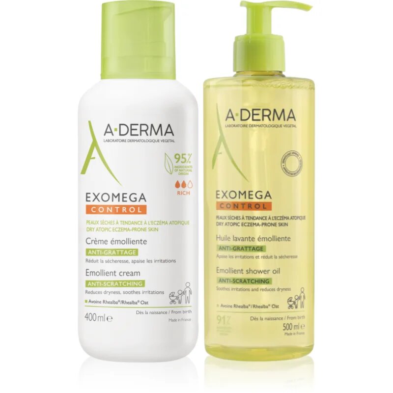 A-Derma Exomega szett száraz és atópiás bőrre