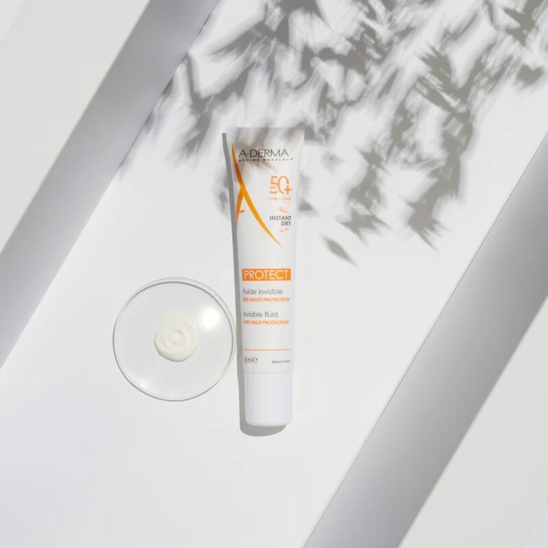 A-Derma Protect Invisible Fluid bőrvédő folyadék SPF 50+ 40 ml