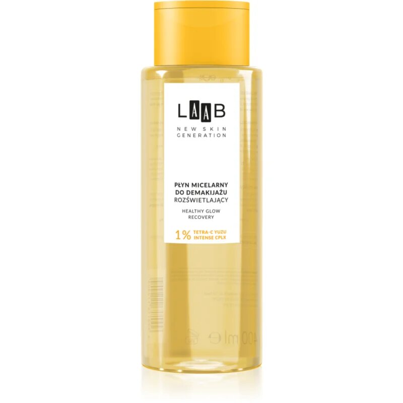 AA Cosmetics LAAB Tetra-C Yuzu tisztító micellás víz az élénk bőrért 400 ml