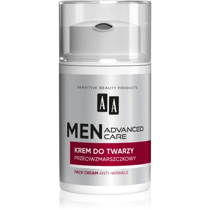 AA Cosmetics Men Advanced Care feszesítő krém az érett bőr rugalmasságának megújítására 40+ uraknak 50 ml