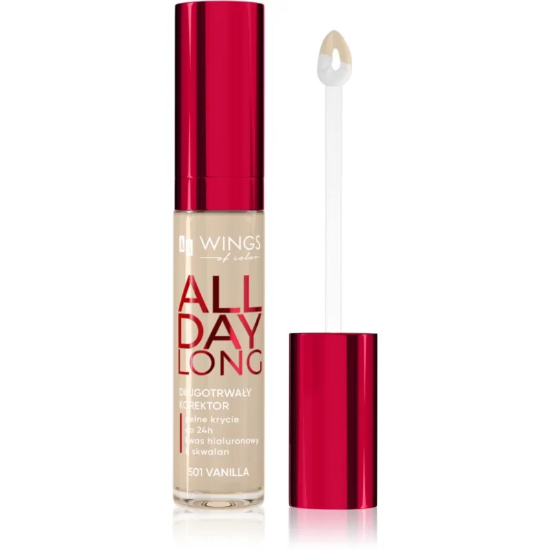 AA Wings of Color All Day Long Long Lasting Concealer folyékony korrektor árnyalat 501 Vanilla 6.2 g