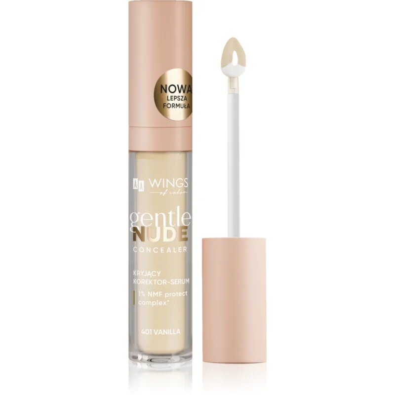 AA Wings of Color Gentle Nude Concealer folyékony korrektor árnyalat 401 Vanilla 6.2 g