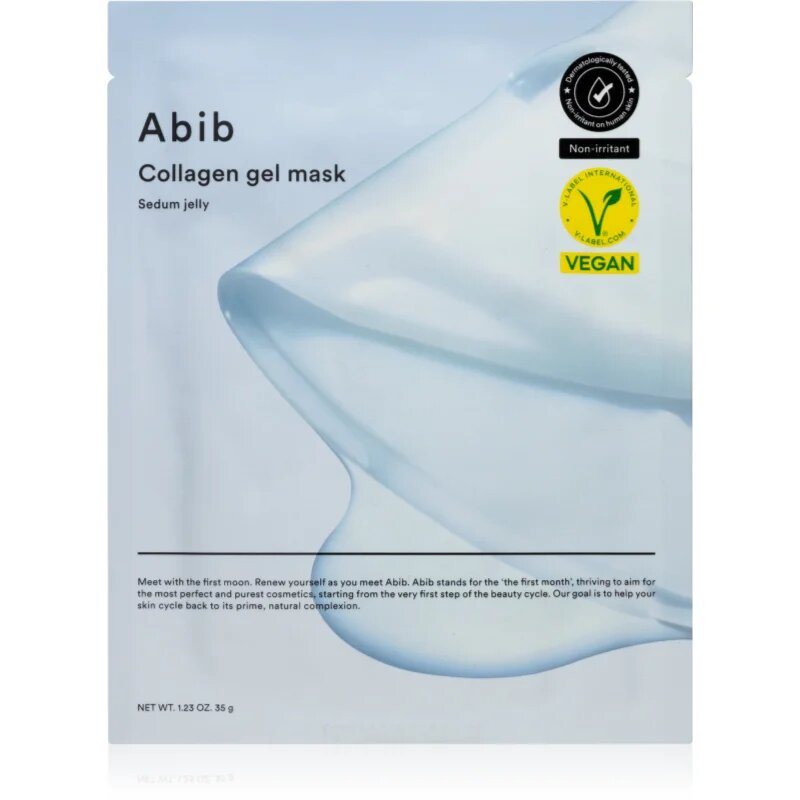 Abib Collagen Gel Mask Sedum Jelly intenzív hidrogélmaszk hidratáló hatással 35 g