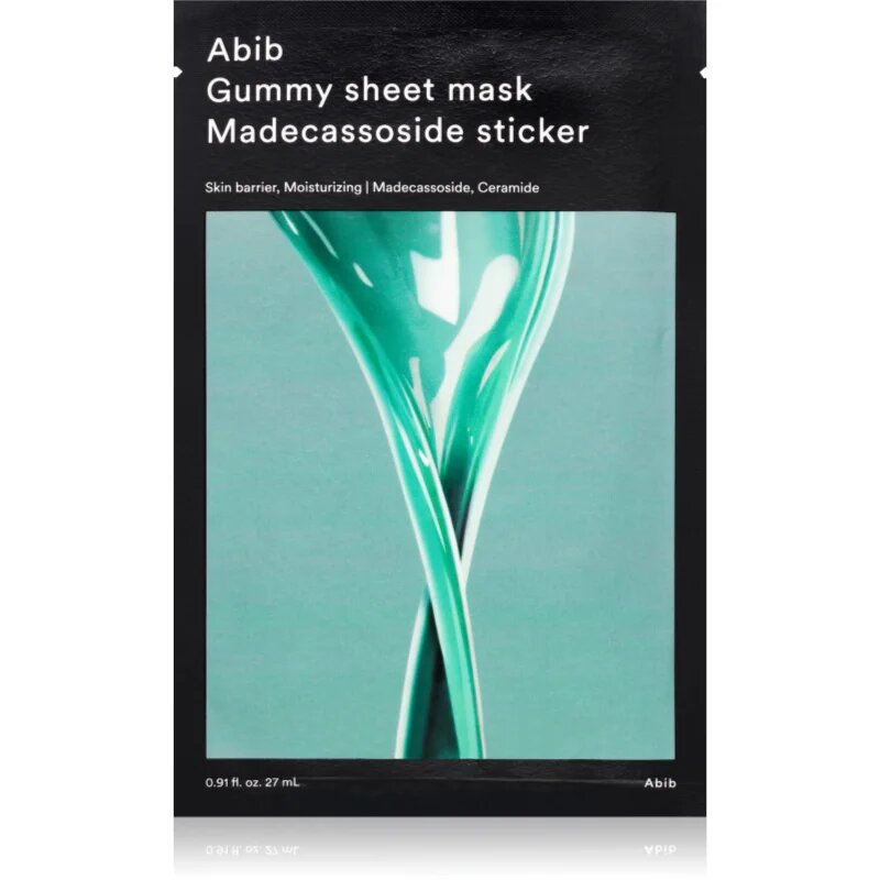 Abib Gummy Sheet Mask Madecassoside Sticker nyugtató hatású gézmaszk a bőrgát erősítésére 27 ml