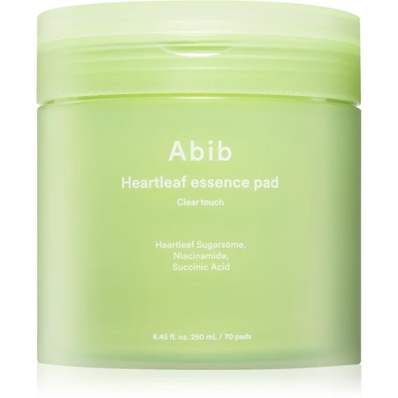 Abib Heartleaf Clear Touch Essence Pad bőrnyugtató korongok hidratáló hatással 70 db