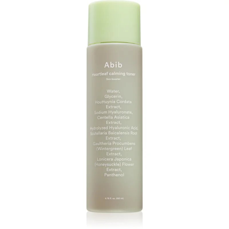 Abib Heartleaf Skin Booster Calming Toner hidratáló arctonik nyugtató hatással 200 ml