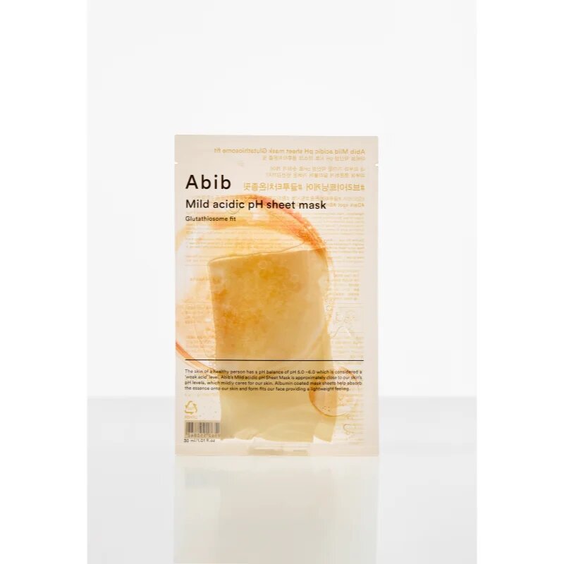 Abib Mild Acidic pH Sheet Mask Glutathiosome Fit fehérítő gézmaszk hidratáló hatással 30 ml