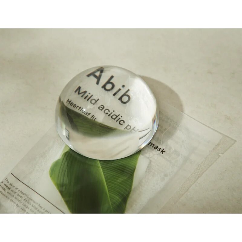 Abib Mild Acidic pH Sheet Mask Heartleaf Fit nyugtató hatású gézmaszk az aknéra hajlamos érzékeny bőrre 30 ml