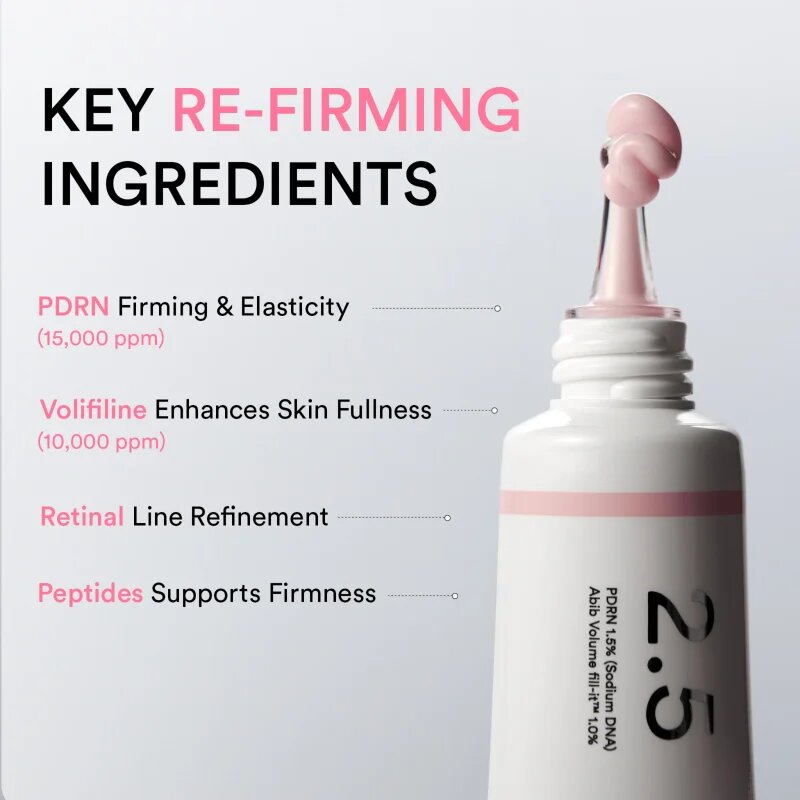 Abib PDRN 2.5 Tube Volume fill-it Booster Crème megújító booster az öregedés jelei ellen 30 ml