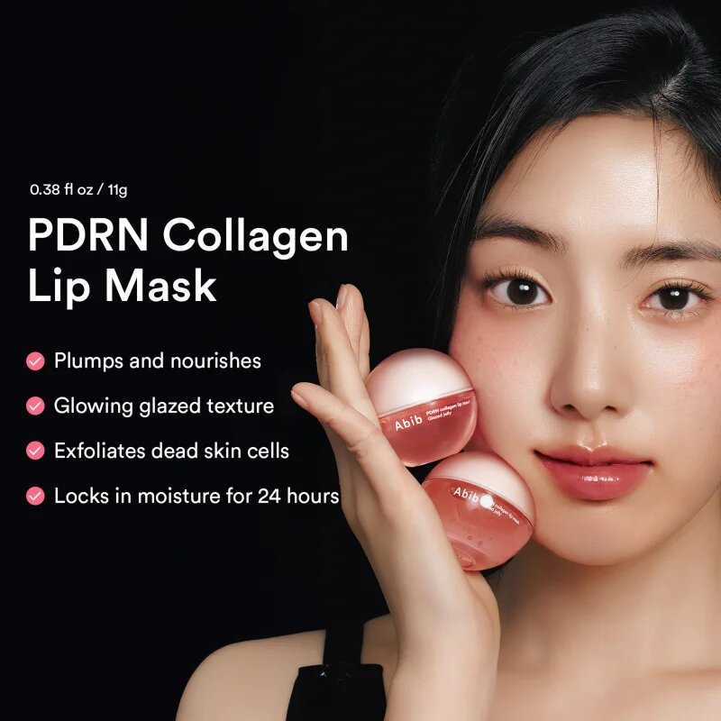 Abib PDRN Collagen Lip Mask Glazed Jelly regeneráló és hidratáló ápolás az ajkakra 11 g