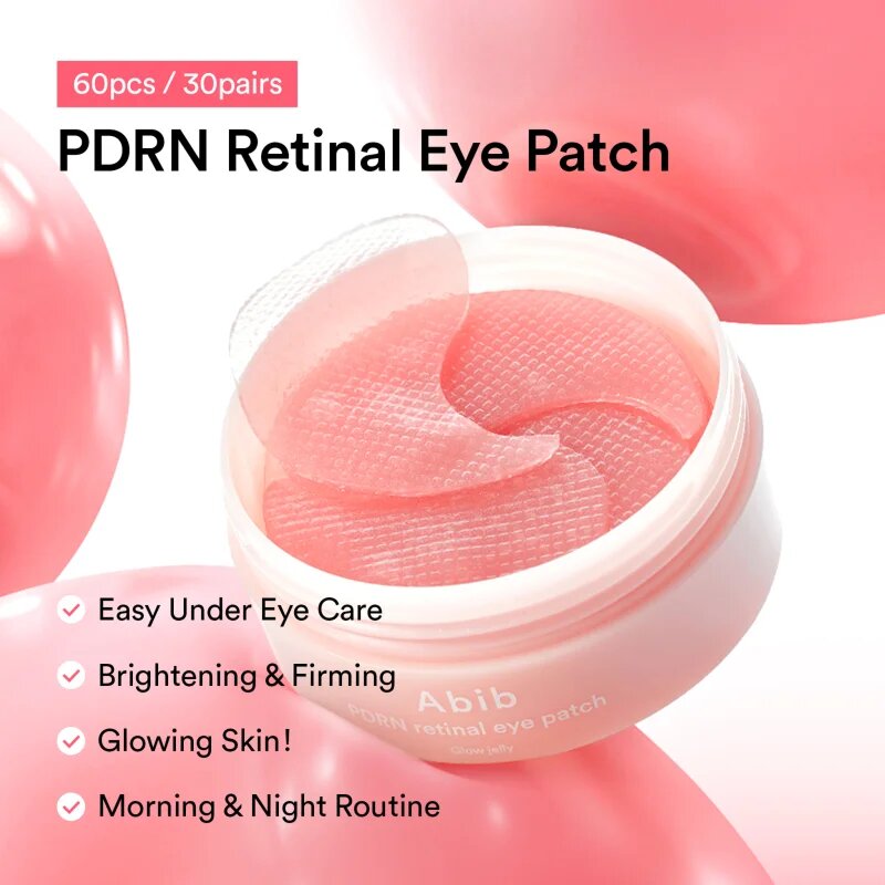 Abib PDRN Retinal Eye Patch Glow Jelly szem alatti párnácskák a ráncok duzzanatok és sötét karikák ellen 60 db