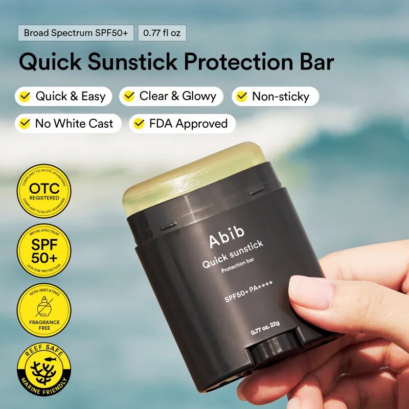 Abib Quick Sunstick Protection Bar napozó krém stift hidratáló hatással SPF 50+ 22 g