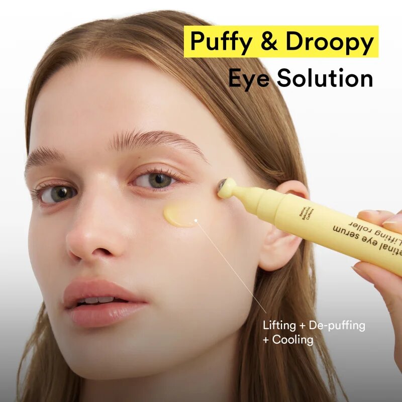 Abib Retinal Eye Serum Lifting Roller hűsítő szem roll-on a ráncok duzzanatok és sötét karikák ellen 15 ml