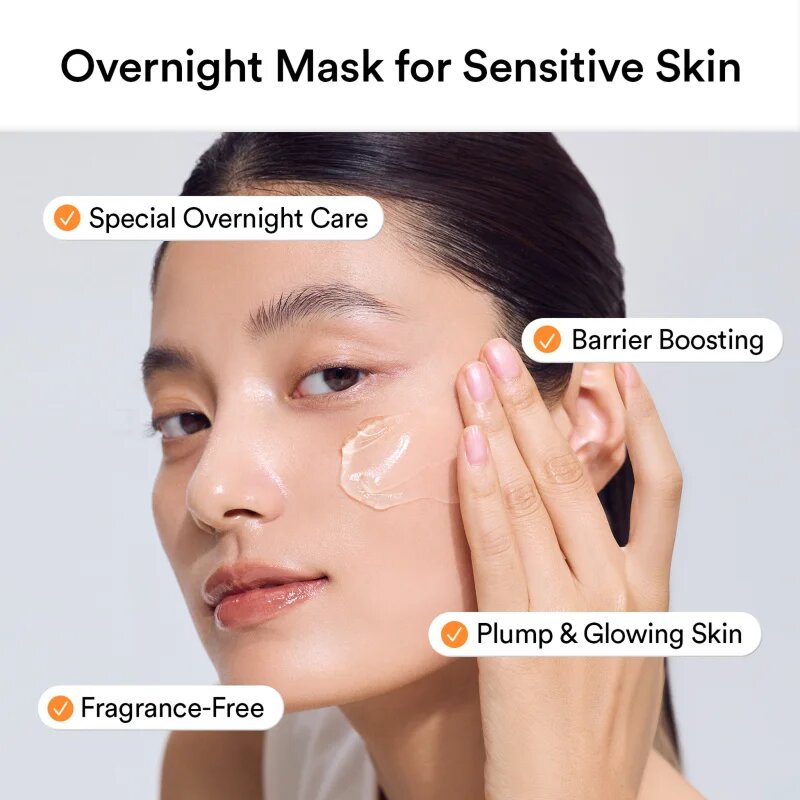 Abib Rice Probiotics Overnight Mask Barrier Jelly éjszakai arcmaszk az intenzív hidratálásért 80 ml