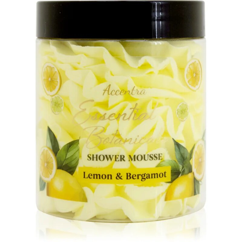 Accentra Essential Botanicals Shower Mousse tusoló hab illattal Lemon & Bergamot 200 g