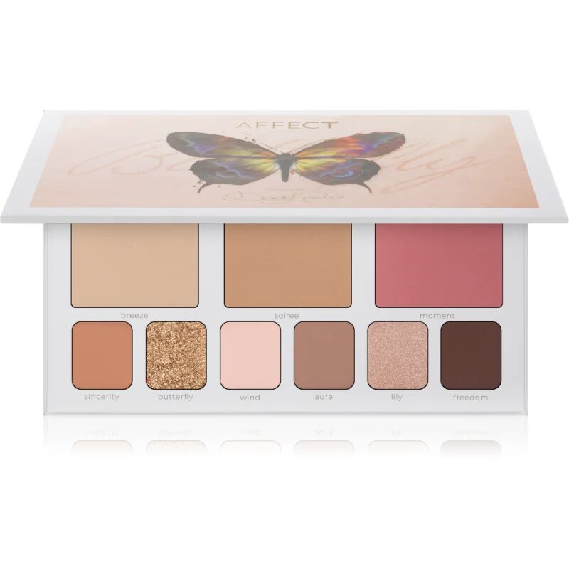 Affect Butterfly Makeup Palette multifunkciós arc paletta az arcra 302 g