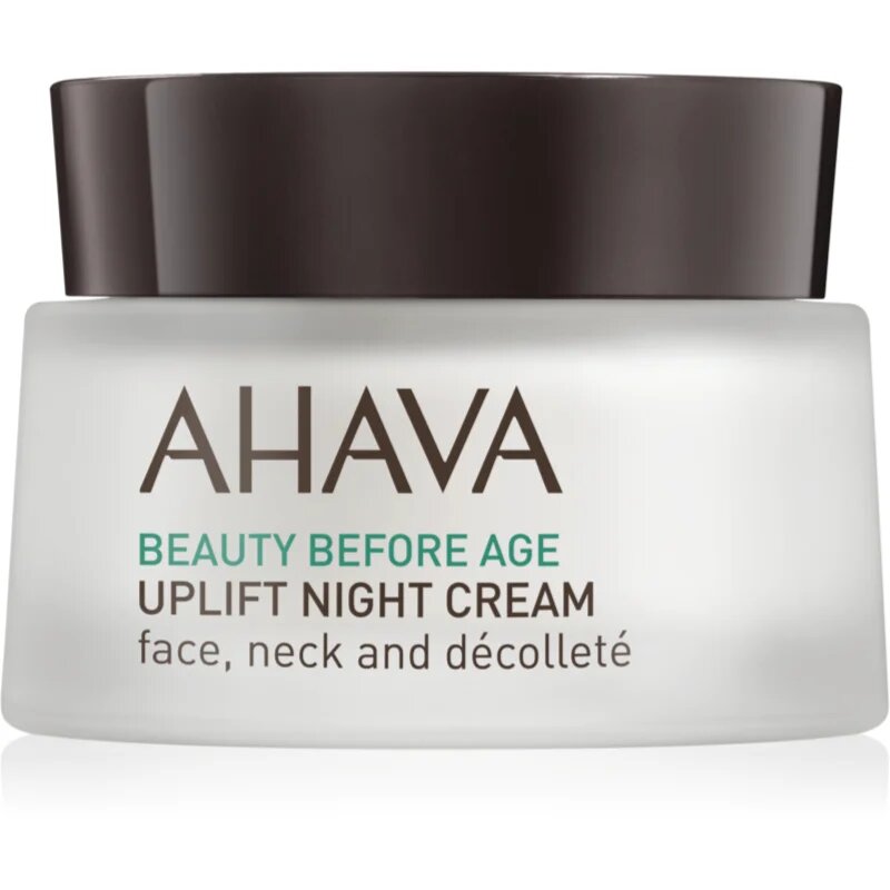 Ahava Beauty Before Age éjszakai liftinges kisimító krém arcra nyakra és dekoltázsra 50 ml