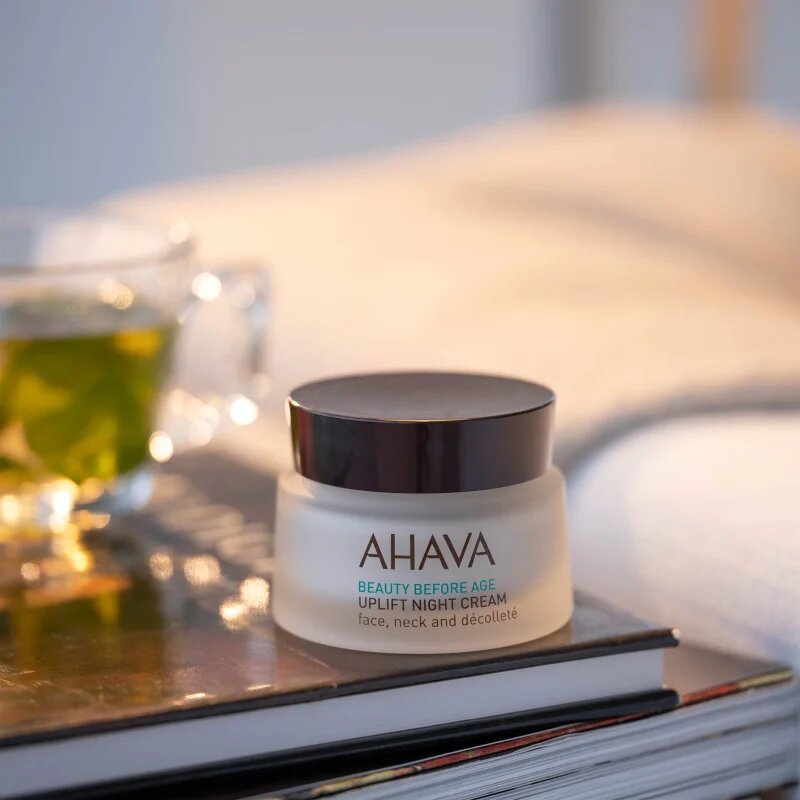 Ahava Beauty Before Age éjszakai liftinges kisimító krém arcra nyakra és dekoltázsra 50 ml