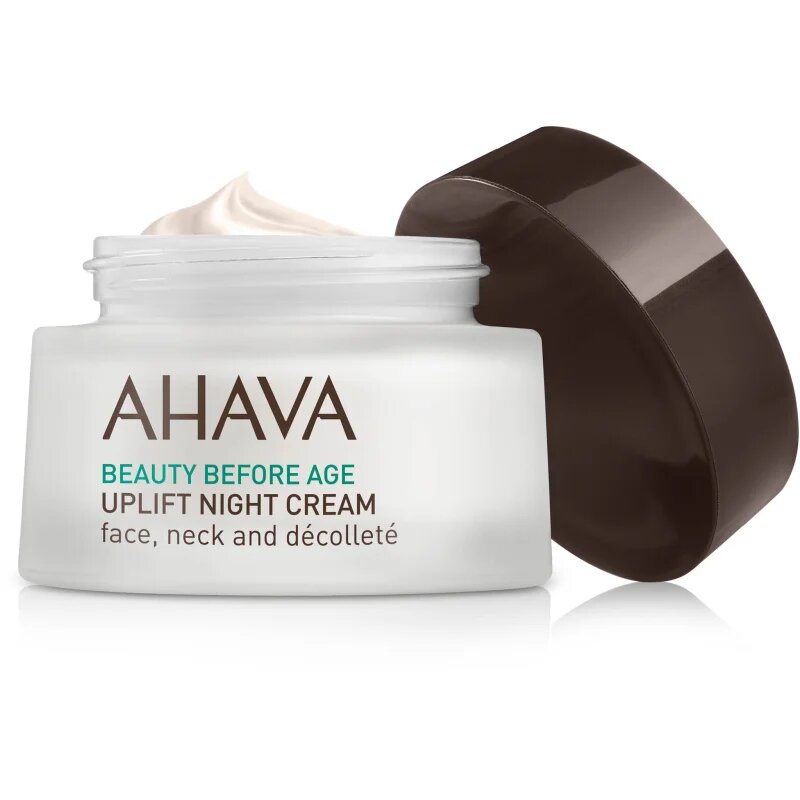 Ahava Beauty Before Age éjszakai liftinges kisimító krém arcra nyakra és dekoltázsra 50 ml