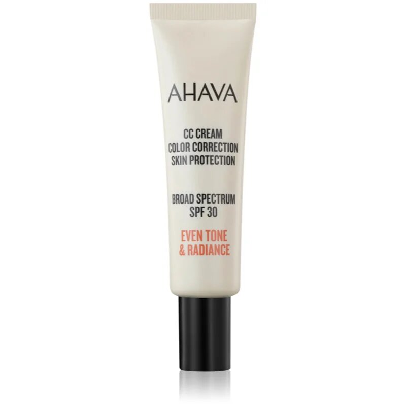 Ahava CC Cream Color Correction CC krém egységesíti a bőrszín tónusait SPF 30 30 ml