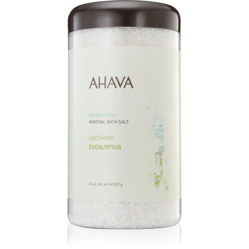 Ahava Dead Sea Salt Soothing Eucalyptus fürdősó a Holt - tenger ásványaival 907 g