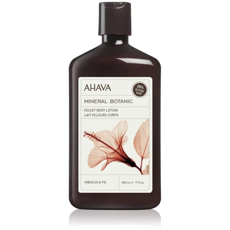 Ahava Mineral Botanic Hibiscus & Fig bársonyos testápoló tej Hibiszkusz és füge 500 ml