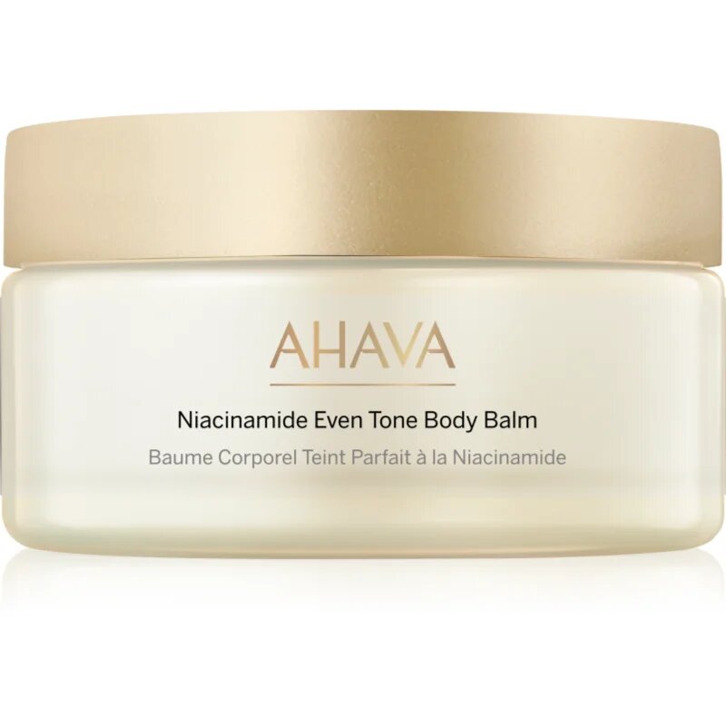 Ahava Niacinamide Even Tone Body Balm testbalzsam élénk és hidratált bőr 220 ml