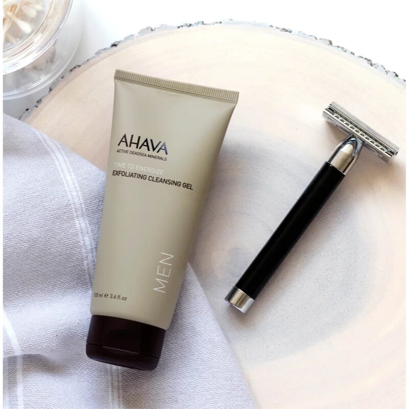 Ahava Time To Energize Men peeling tisztító gél 100 ml