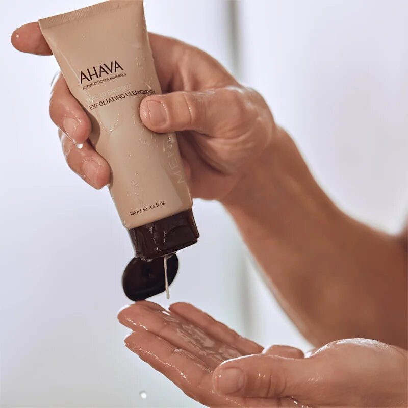 Ahava Time To Energize Men peeling tisztító gél 100 ml