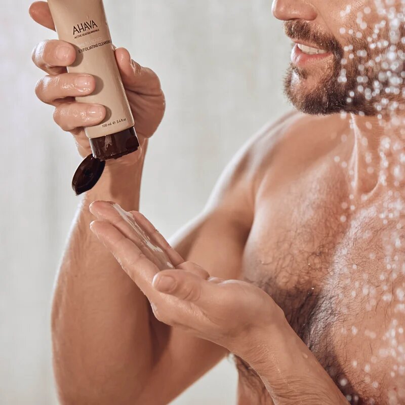 Ahava Time To Energize Men peeling tisztító gél 100 ml