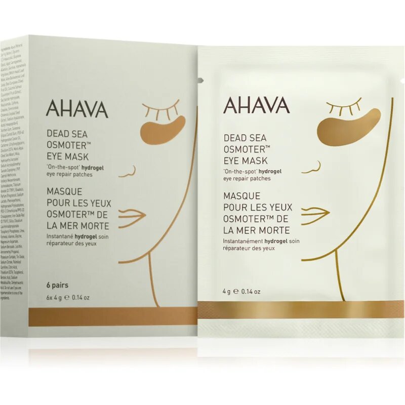 Ahava Youth Boosters Osmoter™ hidrogél maszk a szem körül élénk és hidratált bőr 6x4 g