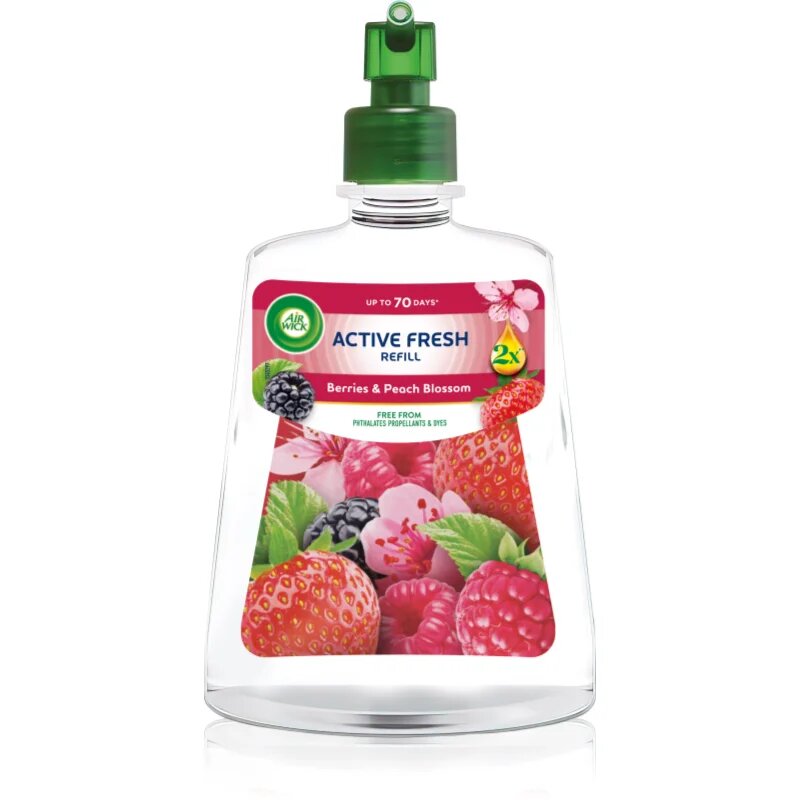 Air Wick Active Fresh Berries & Peach Blossom légfrissítő utántöltő 228 ml