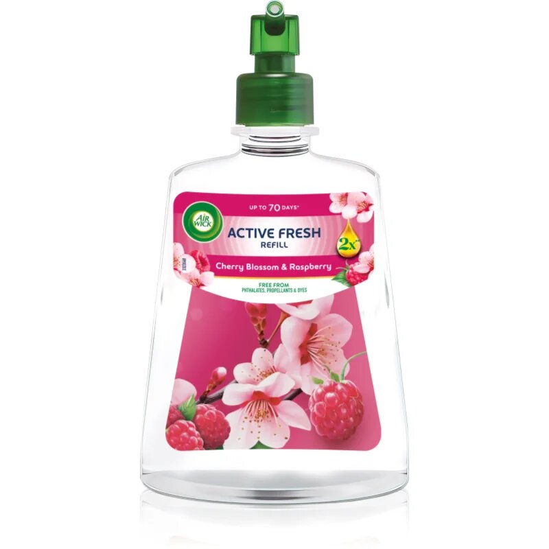 Air Wick Active Fresh Cherry Blossom & Rasberry légfrissítő utántöltő 228 ml