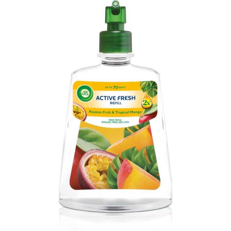Air Wick Active Fresh Passion Fruit & Tropical Mango légfrissítő utántöltő 228 ml