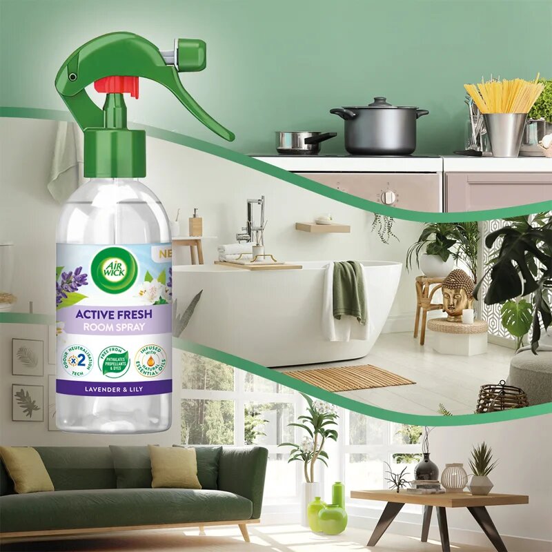 Air Wick Active Fresh Spray Lavender & Lily lakásparfüm levendula illatú 237 ml