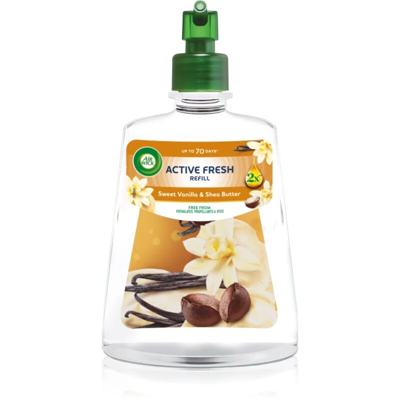 Air Wick Active Fresh Sweet Vanilla & Shea Butter légfrissítő utántöltő 228 ml