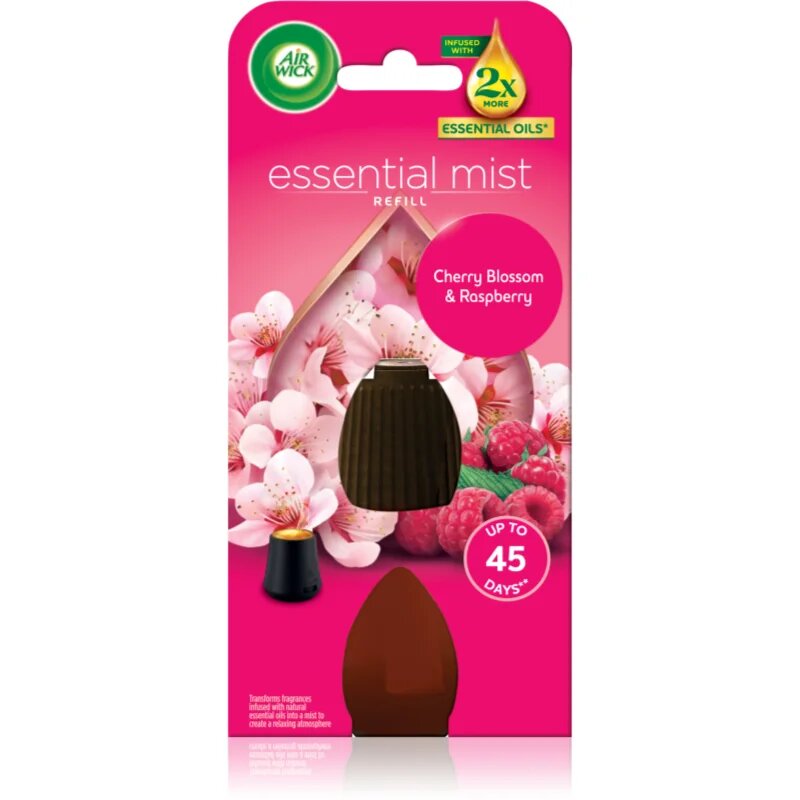 Air Wick Essential Mist Cherry Blossom & Raspberry Aroma diffúzor töltet 20 ml