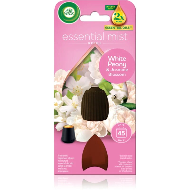 Air Wick Essential Mist White Peony & Jasmine Blossom Aroma diffúzor töltet 20 ml