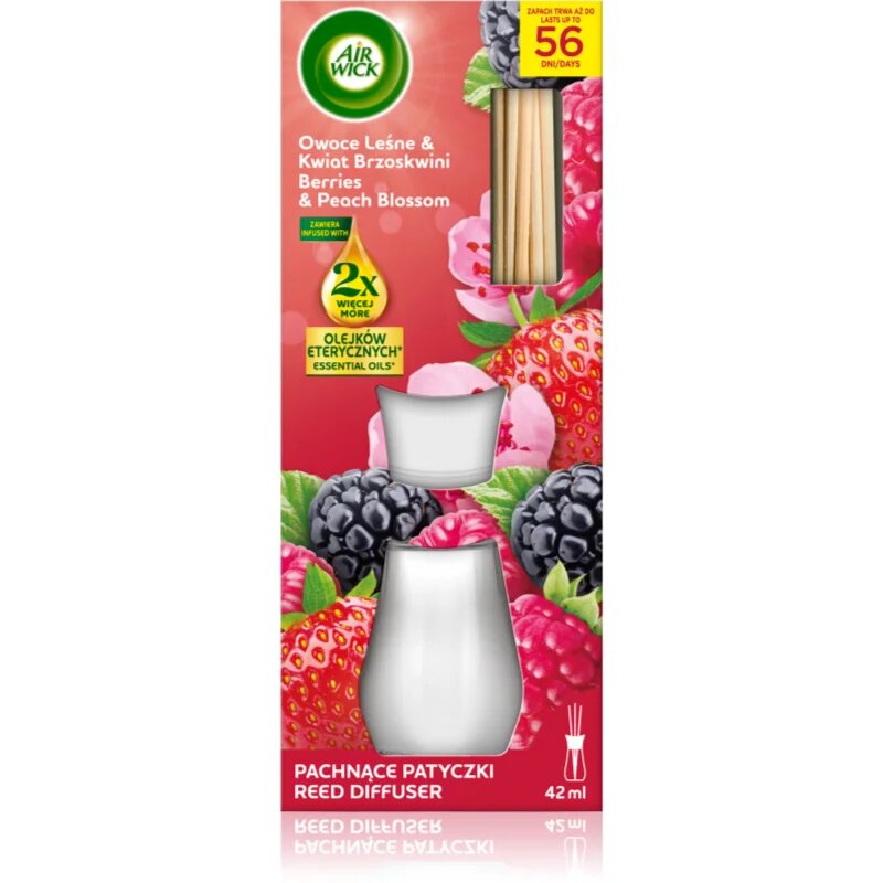 Air Wick Essential Oils Berries & Peach Blossom aroma diffúzor 42 ml