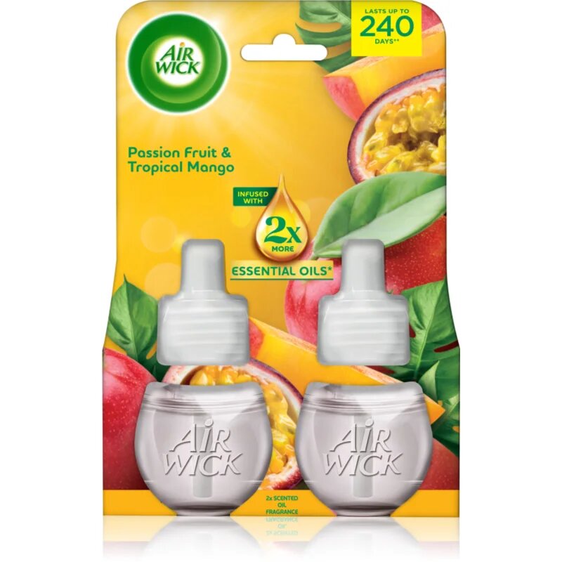 Air Wick Passion Fruit & Tropical Mango parfümolaj elektromos diffúzorba 2x19 ml