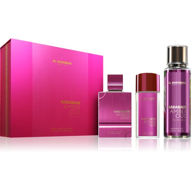 Al Haramain Amber Oud Ultra Violet ajándékszett hölgyeknek 1 db