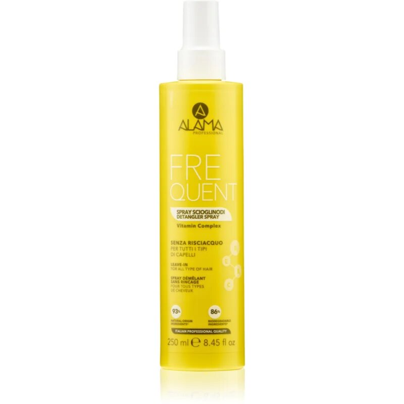 Alama Professional Frequent Detangler Spray leöblítést nem igénylő spray a könnyű kifésülésért 250 ml