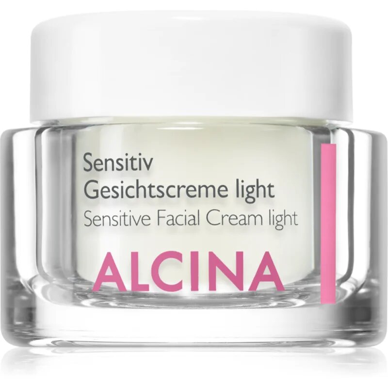 Alcina For Sensitive Skin könnyű arckrém az érzékeny bőr megnyugtatásához és erősítéséhez 50 ml