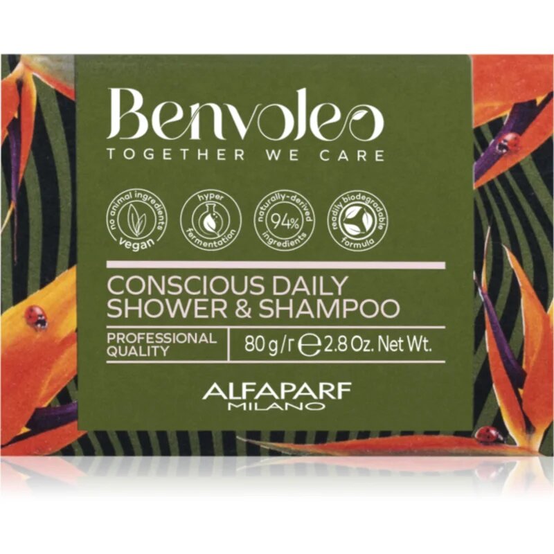 Alfaparf Milano Benvoleo Daily organikus szilárd sampon 3 az 1-ben 80 g