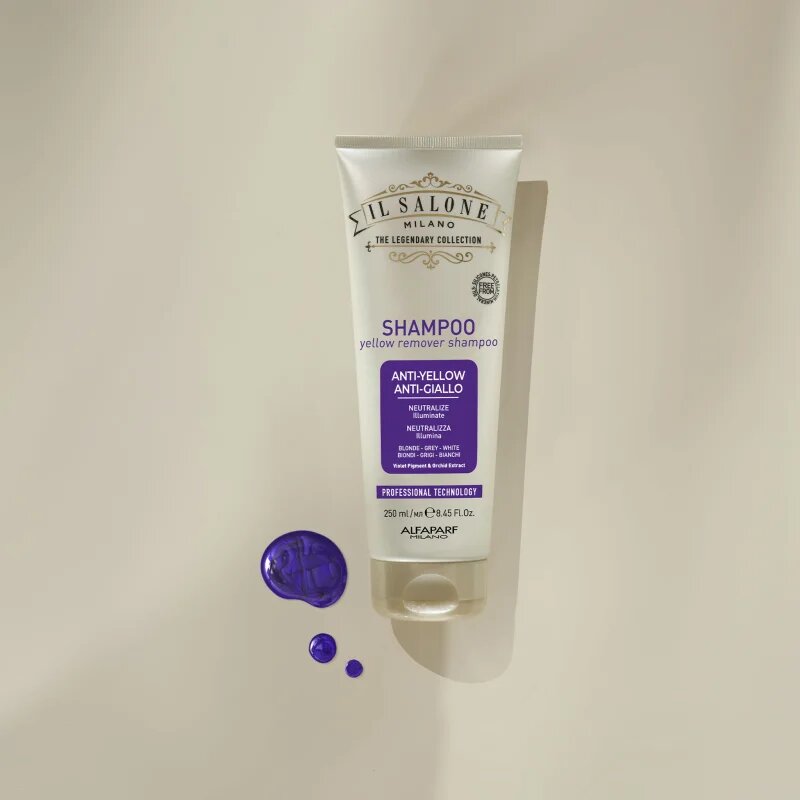 Alfaparf Milano Il Salone Milano Anti-yellow lila sampon semlegesíti a sárgás tónusokat 250 ml